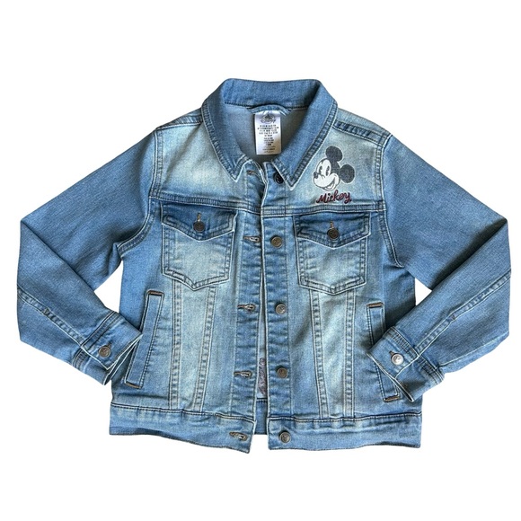 Disney kids 5/6 boys girls Mickey Mouse " the one and only" denim jacket - Picture 1 of 4